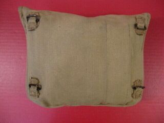 WWI Era US Army M1910 Haversack Canvas Meat Can or Mess Kit Pouch - Khaki 5 2