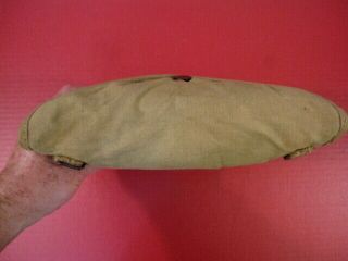 WWI Era US Army M1910 Haversack Canvas Meat Can or Mess Kit Pouch - Khaki 5 3