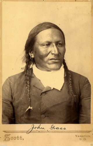 Sihasapa Lakota Chief John Grass - Aka Jumping Bear - Chief Of All The Sioux