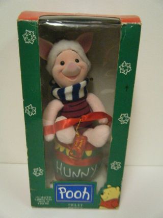 Vintage Telco Creations Pooh Piglet Animated Christmas Display Figure
