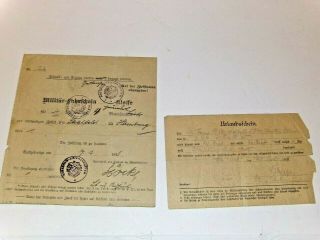 World War 1 German Documents