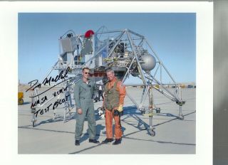 Apollo Llrv Test Pilot Don Mallick Autograph,  Hand Signed Edwards Afb,  Calif