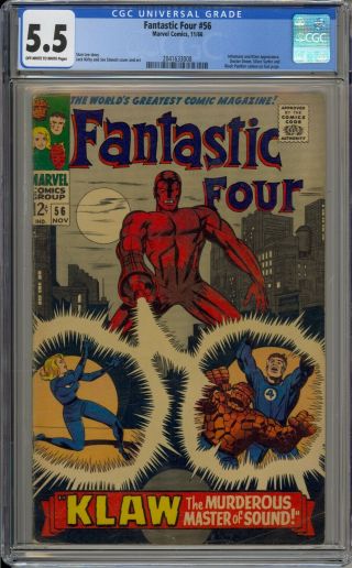 Fantastic Four 56 - Cgc 5.  5 - Inhumans - Black Panther - 2041633008