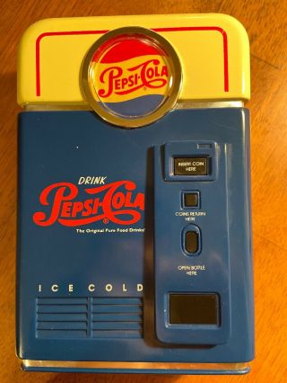 Pepsi Cola Coin Sorter Mini Vending Machine Bank Collectible From 1996