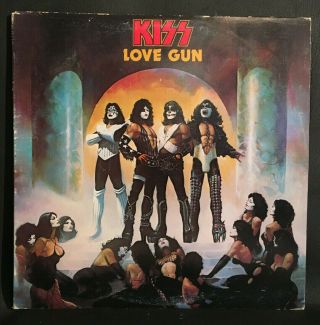 Lp Kiss Love Gun Orig 1977 Canada Casablanca Printed Inner Ex/vg,  Nblp 7057