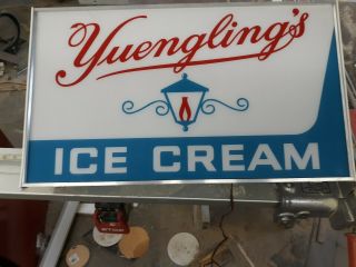 Vintage Collectible Yuengling Ice Cream Lighted Advertising Sign