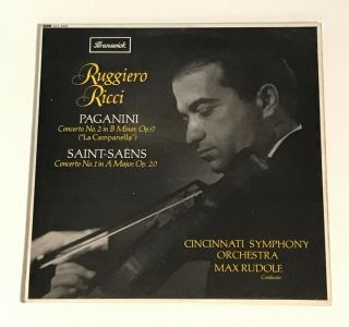Uk Brunswick Stereo Sxa 4529 Lp Ruggiero Ricci Paganini Saint Saens Concertos