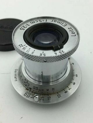 Vintage Leica Leitz Elmar F=5cm 1:3.  5 Lens 2