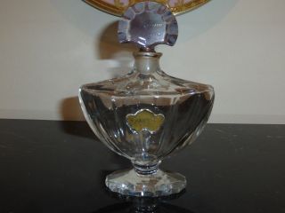 Baccarat 5 3/4 " Vintage Shalimar Guerlain Crystal Perfume Bottle