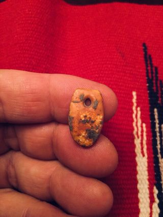 Indian Artifacts / Mini Indiana Kentucky Shell Pendant / Authentic Arrowheads