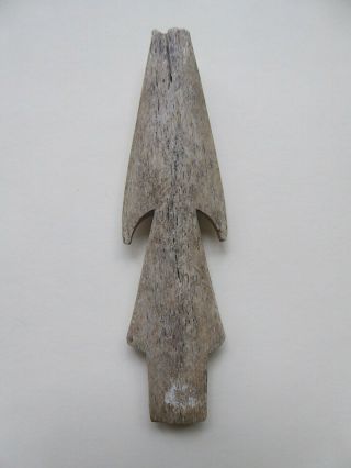 Vintage Bone Harpoon Barb - Ancient Artifact - Fishing Gear