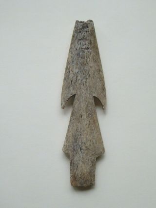 Vintage Bone Harpoon Barb - ancient artifact - fishing gear 2