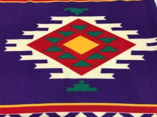 St Labre Indian Childrens School Bright Color Warm Fleece Blanket 38 x 61 