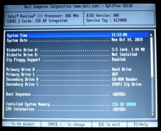 Vintage Dell Optiplex GX110 PC Windows 98 SE 5x PCI PIII 866MHz/120GB/256MB 3