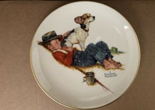 1971 Gorham China Norman Rockwell Plates A Boy And His Dog Four Seasons