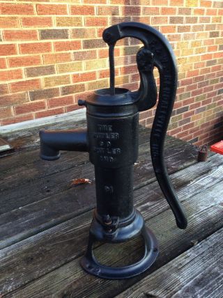 Antique Vintage Hand Well Water Pump The Butler Co,  Kendalville,  In.  Evc