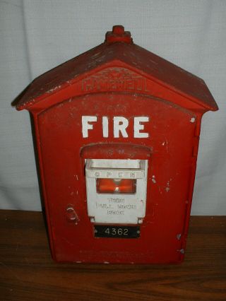 Vintage Authentic Gamewell Fire Alarm Call Box Master Inside