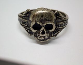 Ww 1 World War 1 Wwi German Army Military Panzer Div Skull Ring Rare D R G M