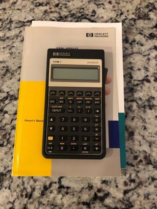 Vintage Hewlett Packard 17b 2 Hp 17bii Financial Business Calculator - Fs