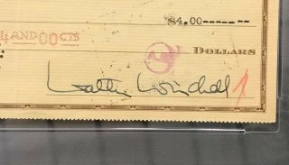 Walter Winchell Signed 1938 Check Radio News Commentator PSA/DNA Deceased 1972 2