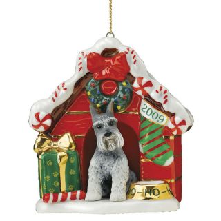 2009 Danbury Annual Miniature Schnauzer Home For The Holidays Ornament