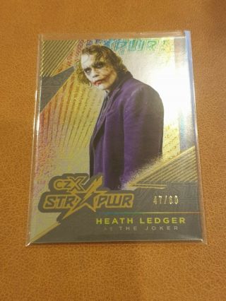 Heath Ledger As The Joker 2019 Cryptozoic Czx Heroes & Villains Star Power 47/60