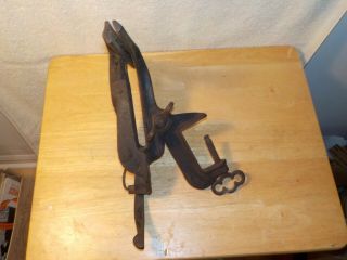 Vintage Ball and Socket Hand Saw Vise Clamp 2