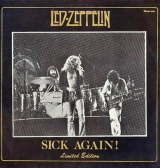 Led Zeppelin Sick Again 1986 Us P&e Records Orig Lp