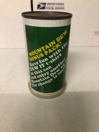 12 Oz Mountain Dew Can Bank,  T - Shirt Promo 2