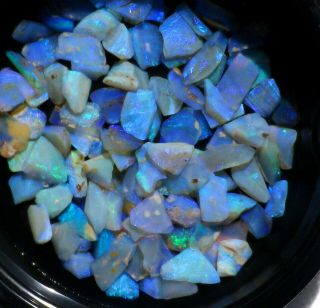 Scarce Andamooka Electric Blue Fluorescent Opal Phenomenon