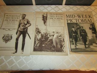 World War I York Times Mid - Week Pictorial 1915