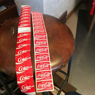 28 Small Coca Cola Decal Stickers - Just Peel And Stick Them