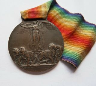 Italian Interallied Victory Medal 1918 First World War Wwi Italy Kingdom