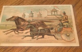 Old Trade Card - Carriage Repository - Padgett Bros - Dallas,  Texas