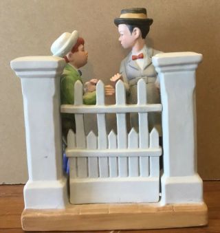 Norman Rockwell Porcelain Figurine The Rivals From The Danbury 1980