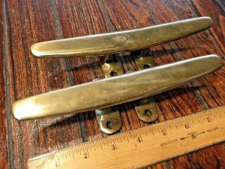Vintage Old Stock,  Solid Bronze Cleats 7 5/8 " Long