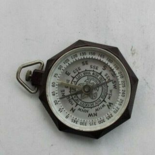 Rare Vintage Boy Scouts Of America Compass Pocket Watch Form Headquarters Ny