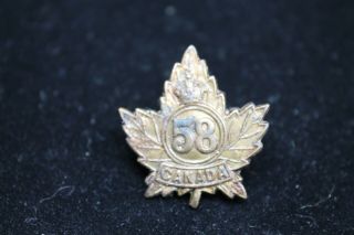 Ww1 Canadian Cef 58th Battalion Single Collar 1