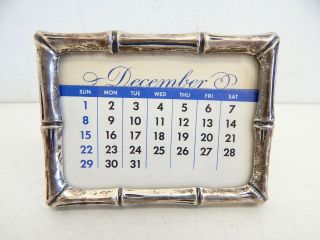 Vintage Tiffany & Co.  Small Sterling Silver Perpetual Desk Calendar