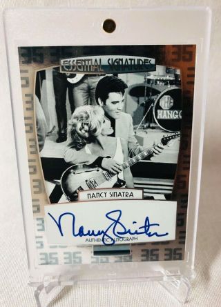 2007 Nancy Sinatra Press Pass Elvis The Music Essential Signatures On - Card Auto
