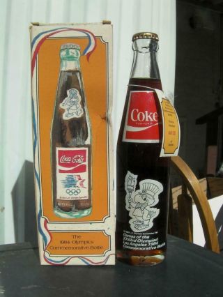 1984 Coca - Cola Olympic Games Los Angeles Limited Edition 10oz Bottle Nib