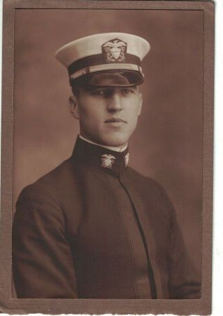 Wwi Us Navy Officer Photo Named