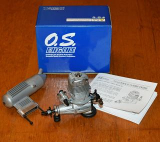 1997 Os 46 La Silver Rc Model Airplane Engine E - 3030 Muffler Vintage.  46 Box