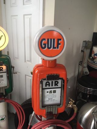 Vintage Eco Air Meter Gas Oil Gulf Restored With Globe /water Gas Pump