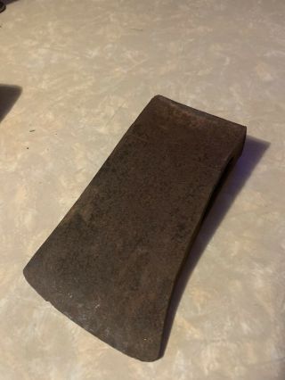 Vtg Old Iron Steel Axe Head Tool Marked Snow & Nealley Co Bangor Maine Me Usa