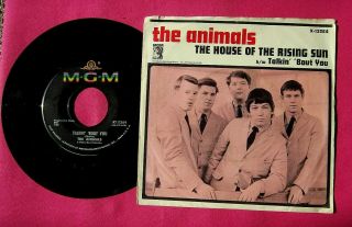 THE ANIMALS House of the Rising Sun - 45 rpm with Picture Sleeve MGM 13264 2