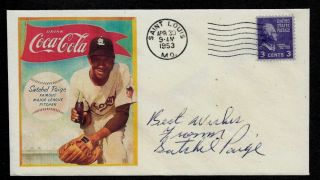 Satchel Paige Coca Cola Ad Featured On Limited Edition Collector Envelope Op921