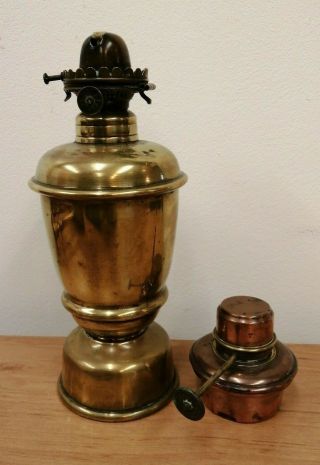 Unusual Vintage Oil Burners - One Brass & One Copper (d4)