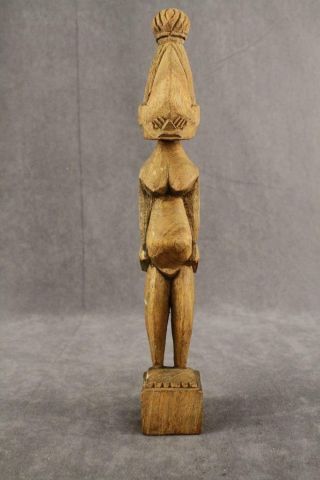 Vintage Folk Art African Hand Carved Wood Sculpture Fertility 10 