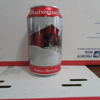 Christmas 2019 Budweiser Limited Empty 12oz Beer Can Anheuser - Busch Holiday